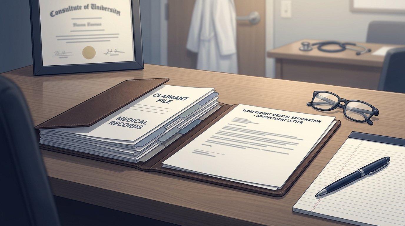 Terminal illness and TPD claim planning, with medical papers and a reviewed evidence file laid out for a careful pathway decision