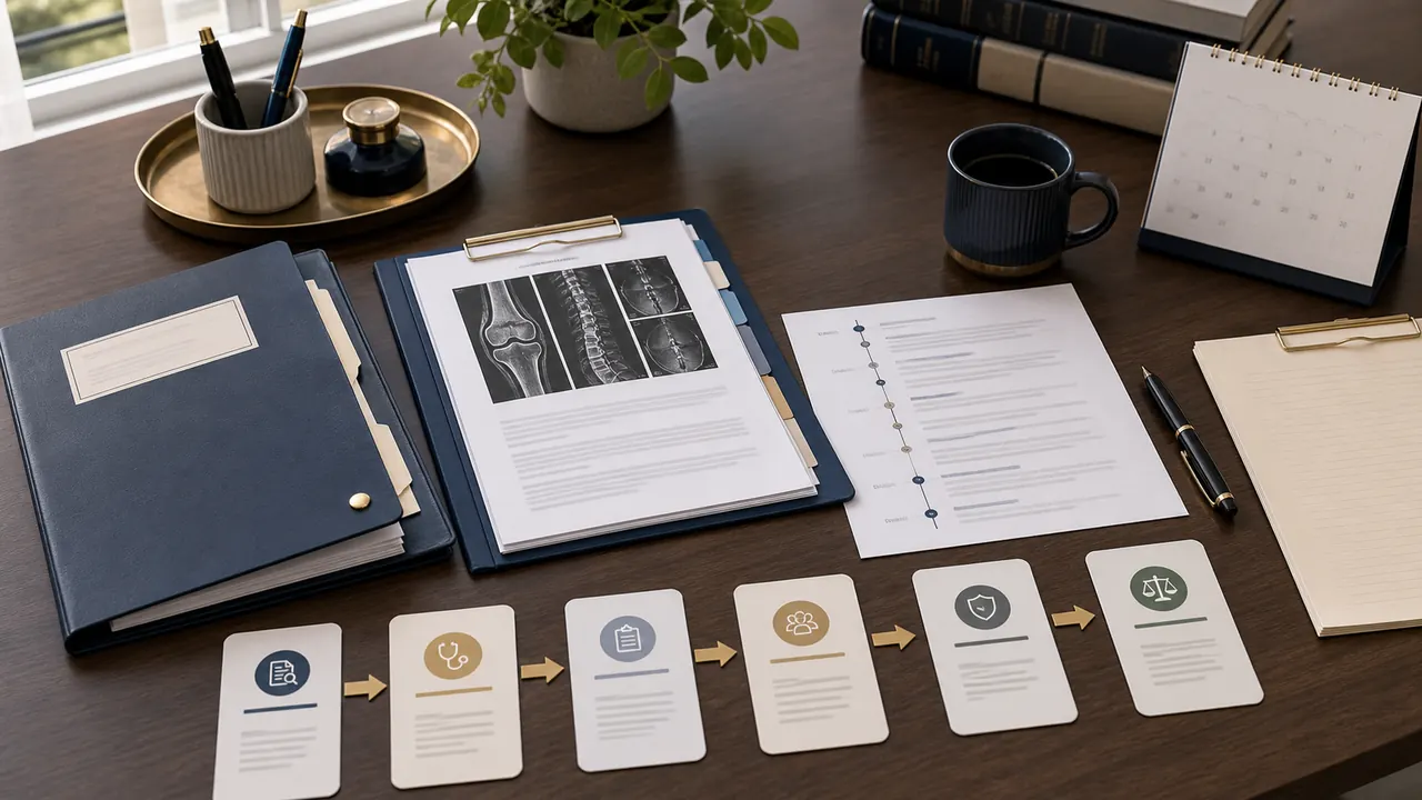 TPD claim process timeline and evidence documents prepared for a policy and medical capacity review.
