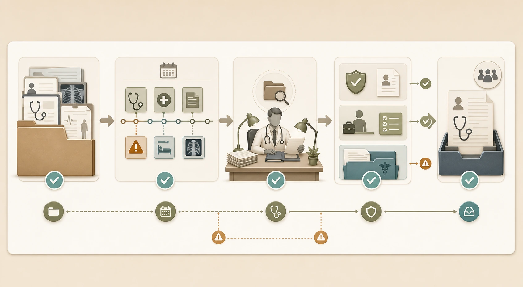 Evidence-focused visual for Can I change doctors during a TPD claim?