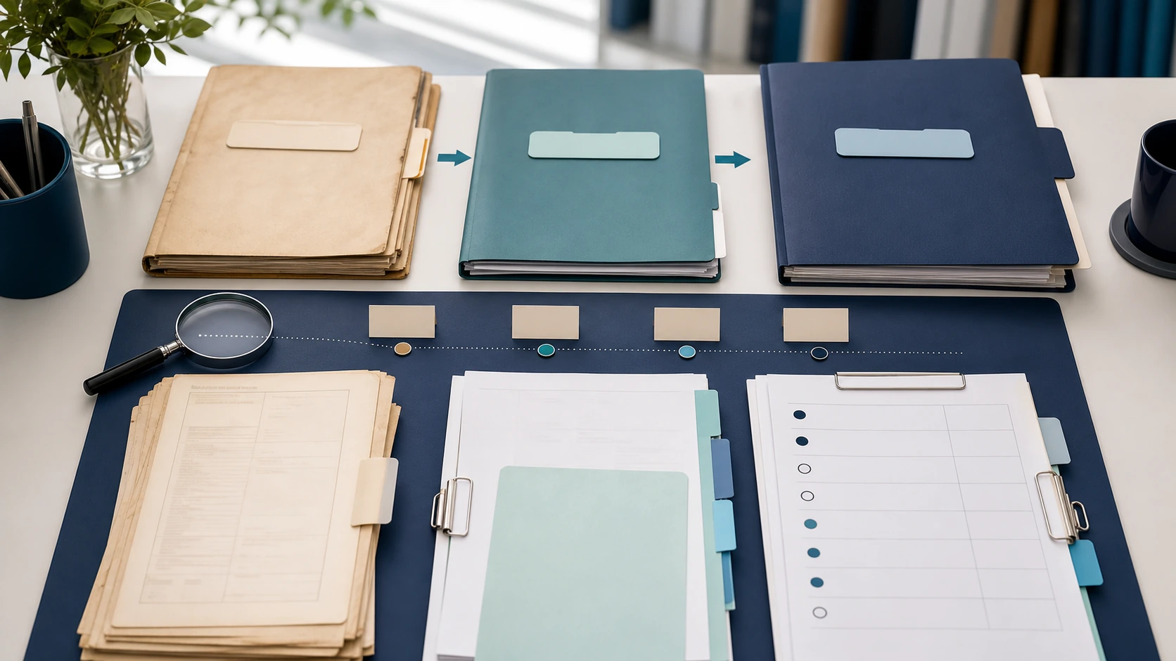 Organised TPD claim file comparing older medical records with current treating evidence, work capacity chronology and policy assessment timing.